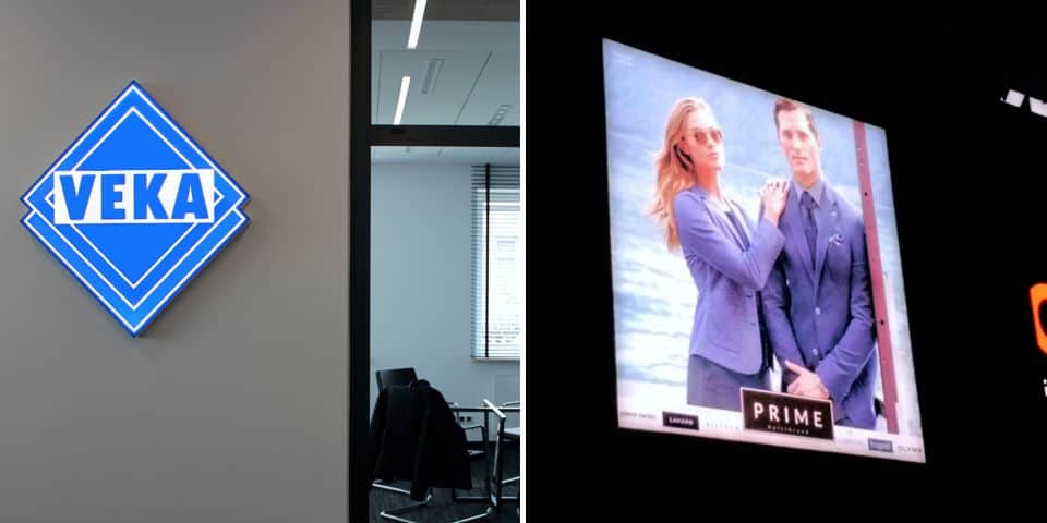 Kasetony reklamowe podświetlane LED reklamy